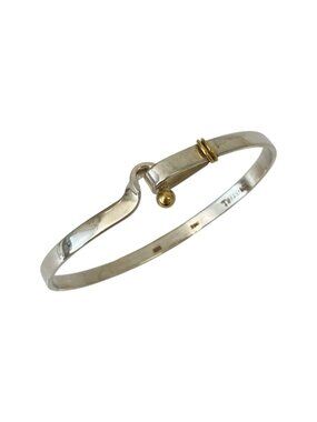 Tiffany & Co Hook & Eye Bangle Bracelet Silver